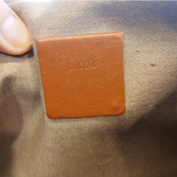 Authentic MCM Visetos Vintage LG Dome Shoulder Bag Cognac Monogram MSRP $1,450 - Picture 4 of 16